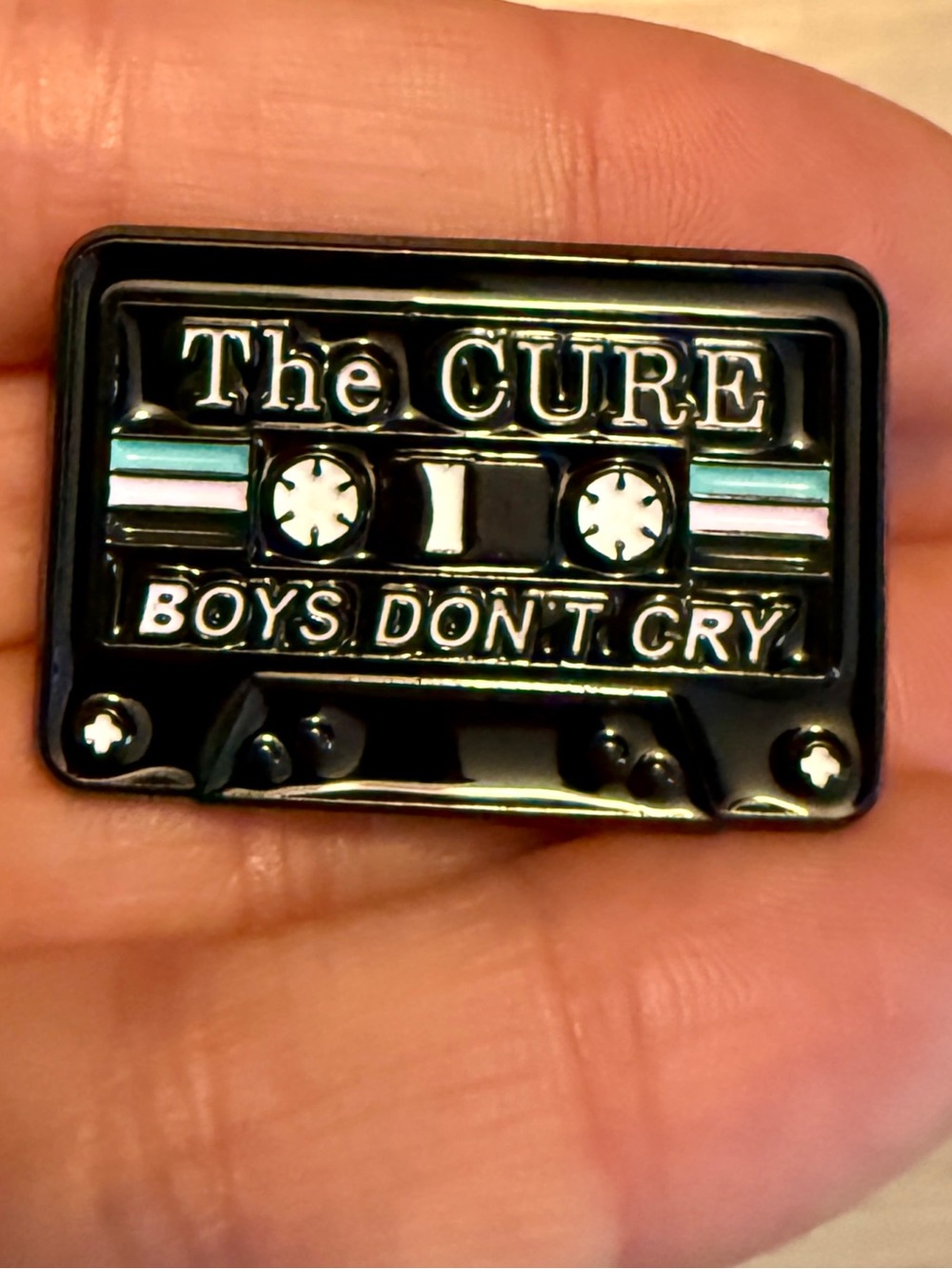 New The Cure Boys Don’t Cry Metal Enamel Cassette Tape Pin New Wave 80s Retro